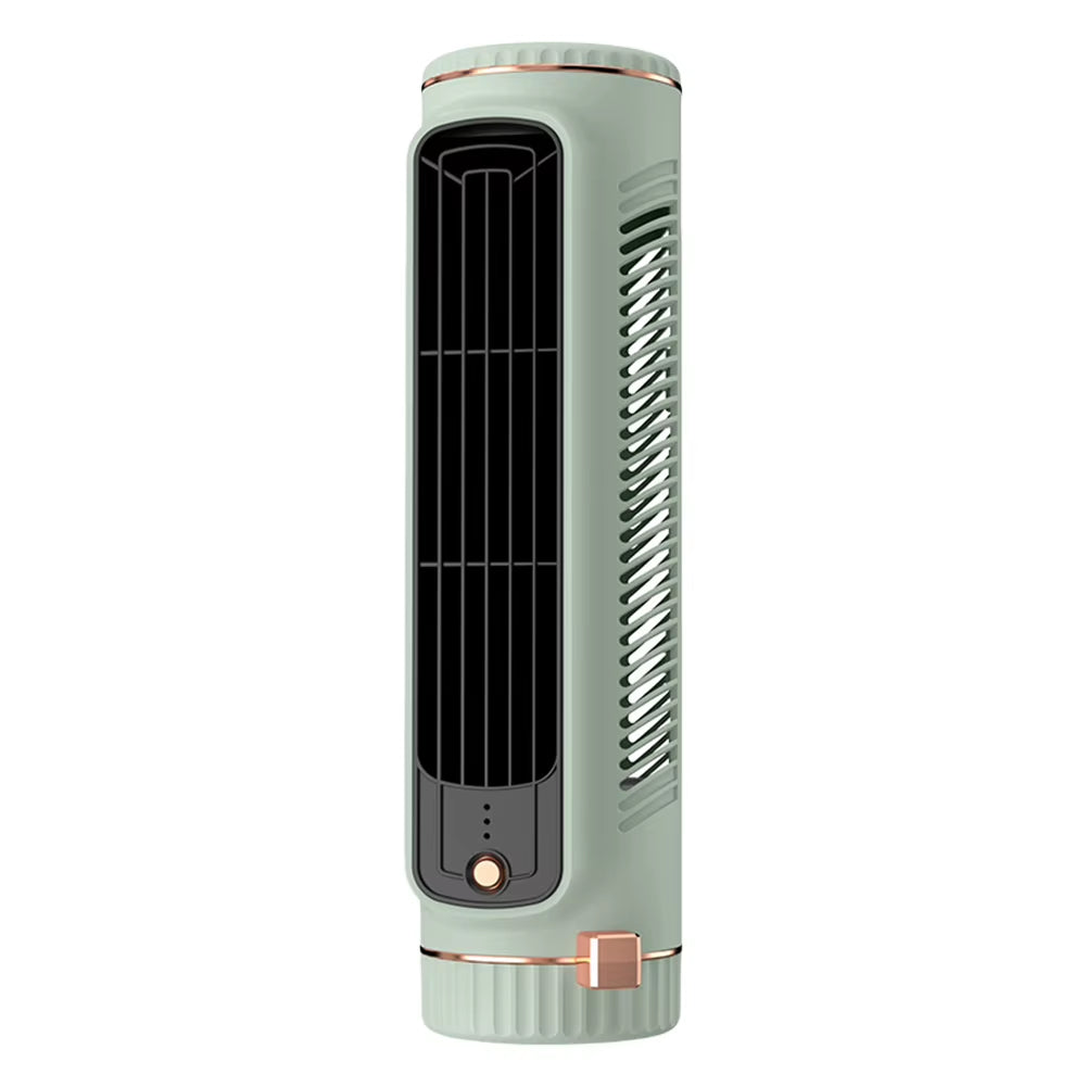 Portable Bladeless Tower Fan 2/3 Speeds Electric Fan Personal Fan Quiet Standing Fan Rechargeable Wall Mount Fan Desktop Fan New