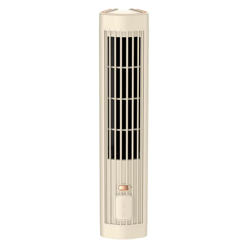 Portable Bladeless Tower Fan 2/3 Speeds Electric Fan Personal Fan Quiet Standing Fan Rechargeable Wall Mount Fan Desktop Fan New