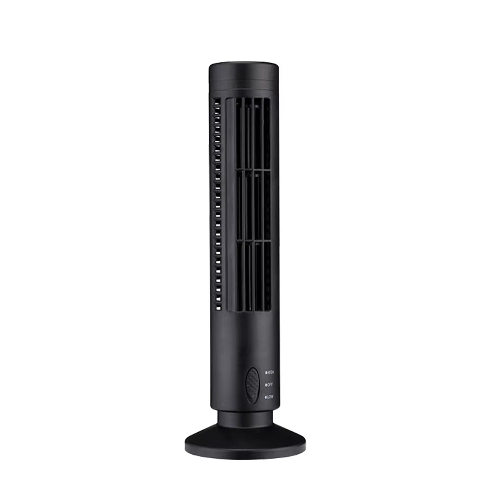Portable Bladeless Tower Fan 2/3 Speeds Electric Fan Personal Fan Quiet Standing Fan Rechargeable Wall Mount Fan Desktop Fan New