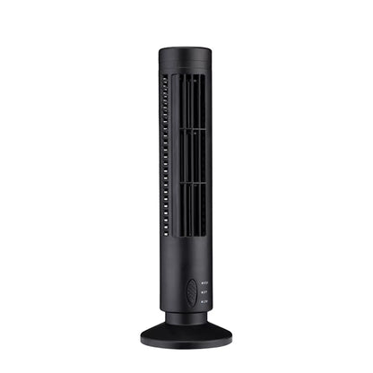 Portable Bladeless Tower Fan 2/3 Speeds Electric Fan Personal Fan Quiet Standing Fan Rechargeable Wall Mount Fan Desktop Fan New
