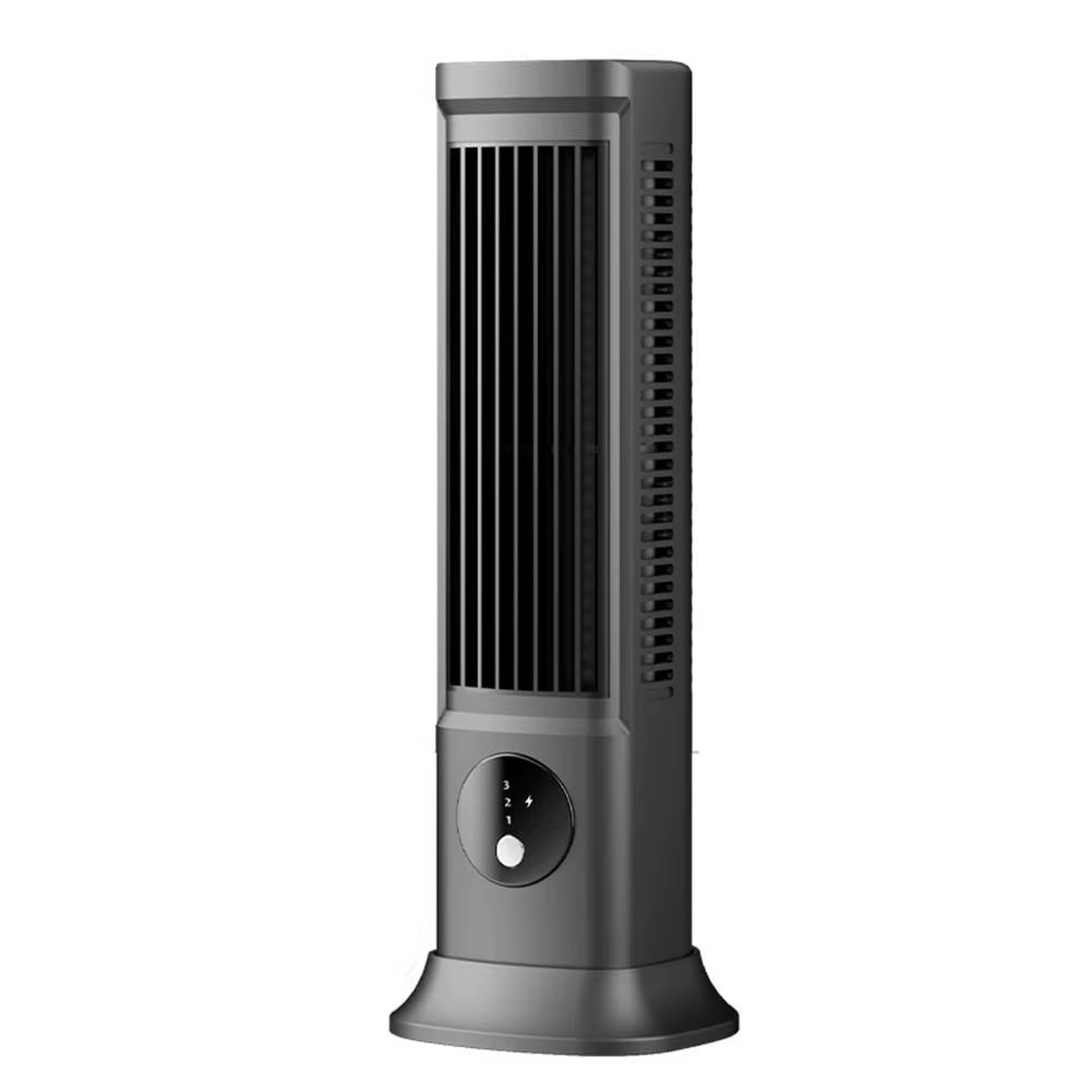 Portable Bladeless Tower Fan 2/3 Speeds Electric Fan Personal Fan Quiet Standing Fan Rechargeable Wall Mount Fan Desktop Fan New