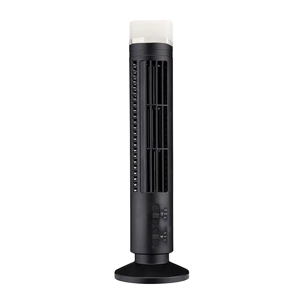 Portable Bladeless Tower Fan 2/3 Speeds Electric Fan Personal Fan Quiet Standing Fan Rechargeable Wall Mount Fan Desktop Fan New