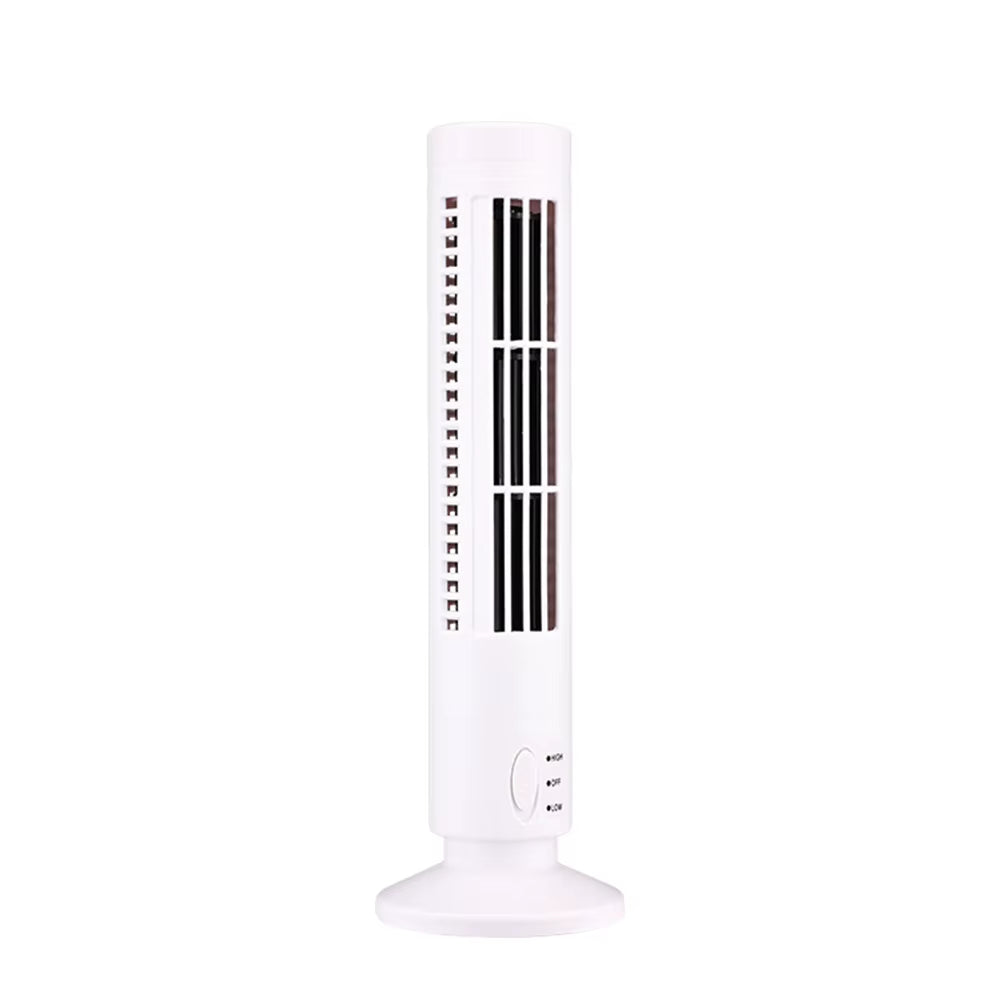 Portable Bladeless Tower Fan 2/3 Speeds Electric Fan Personal Fan Quiet Standing Fan Rechargeable Wall Mount Fan Desktop Fan New