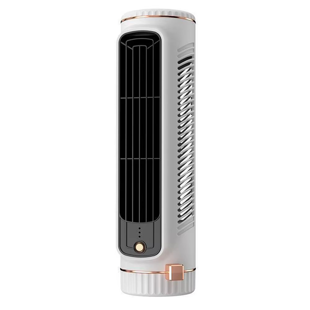 Portable Bladeless Tower Fan 2/3 Speeds Electric Fan Personal Fan Quiet Standing Fan Rechargeable Wall Mount Fan Desktop Fan New