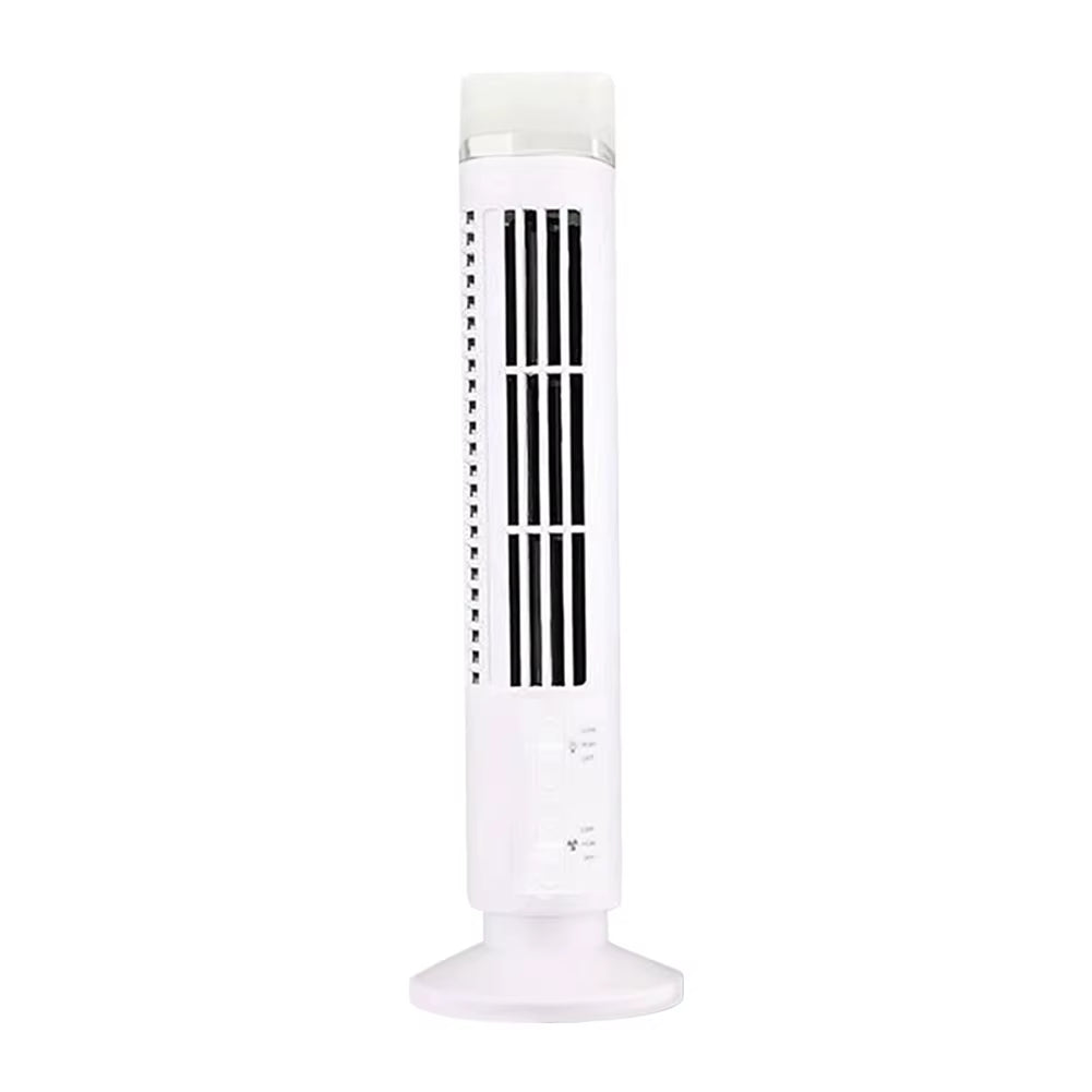 Portable Bladeless Tower Fan 2/3 Speeds Electric Fan Personal Fan Quiet Standing Fan Rechargeable Wall Mount Fan Desktop Fan New